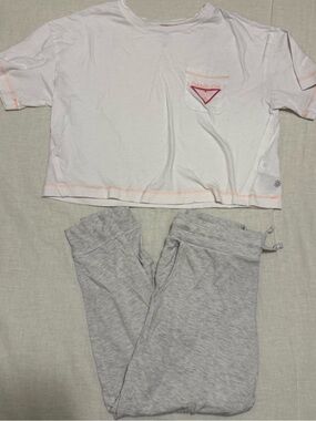 Athleta Girl XL Youth Cropped Tee & Joggers
